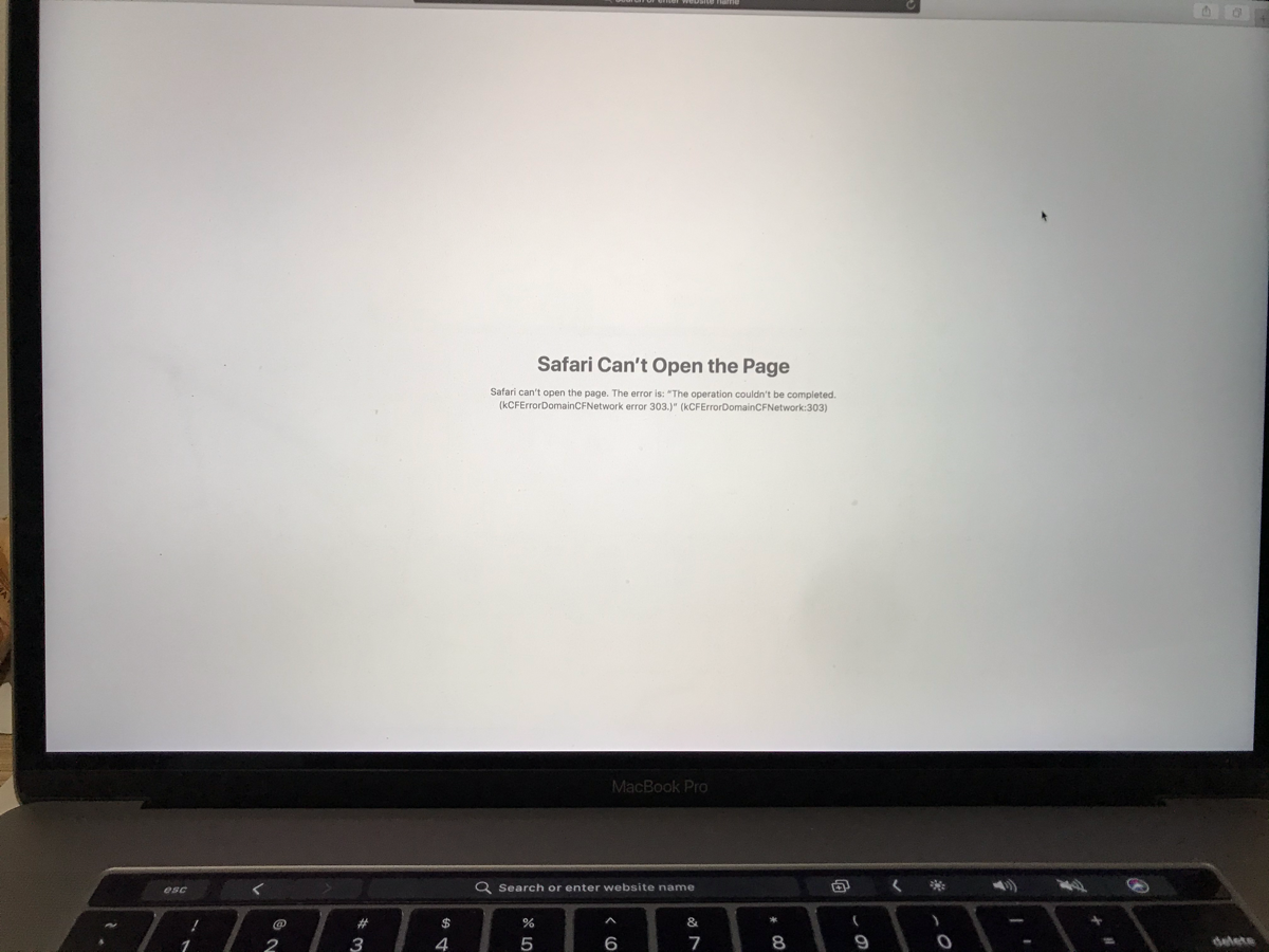 Safari Can’t Open The Page 