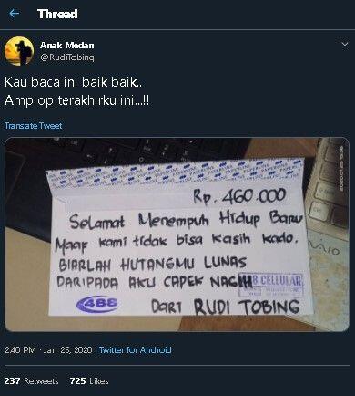 Capek Tagih Utang, Pria Ini Sumbang Amplop Kosong ke Pernikahan Teman