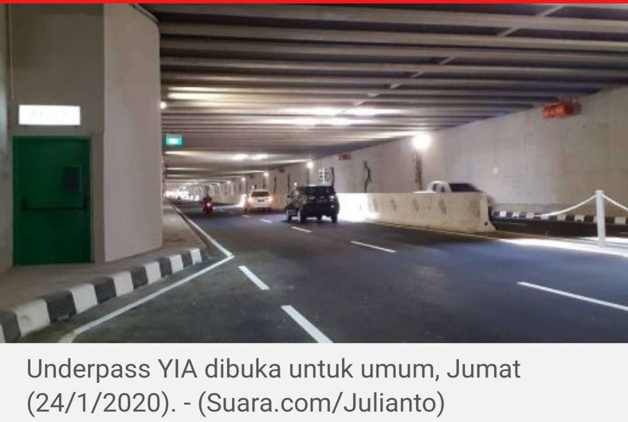 Jokowi Resmikan Underpass Bandara Yogyakarta, Terowongan Terpanjang di Indonesia