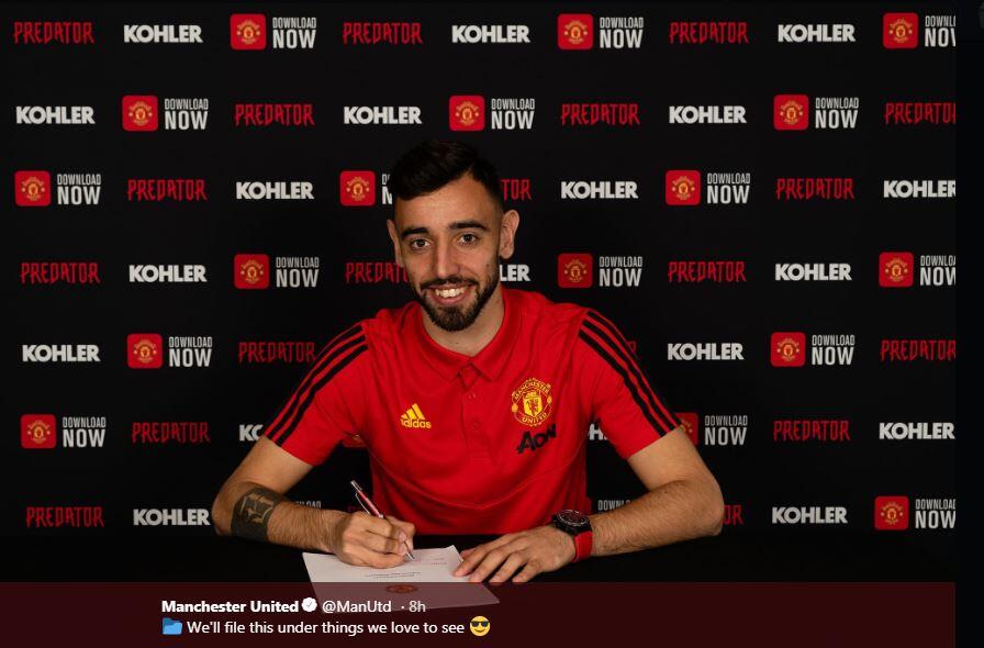 Man United dengan Bruno Fernandes, Bisa Finis Peringkat Berapa?