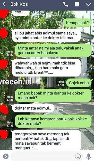 22 Chat Kocak Pak Ruslan, Pemilik Kost-an yang Viral Karena Nyeleneh &amp; Ngeselin