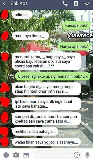 22 Chat Kocak Pak Ruslan, Pemilik Kost-an yang Viral Karena Nyeleneh &amp; Ngeselin