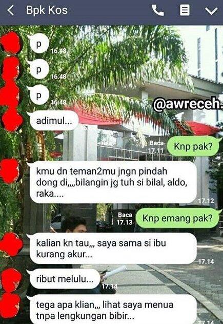 22 Chat Kocak Pak Ruslan, Pemilik Kost-an yang Viral Karena Nyeleneh &amp; Ngeselin