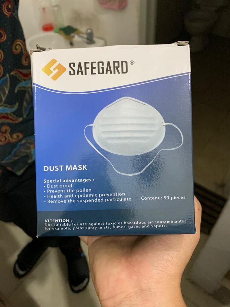  MASKER  PENCEGAH  VIRUS  CORONA SAFEGARD DUST MASK RP 350 