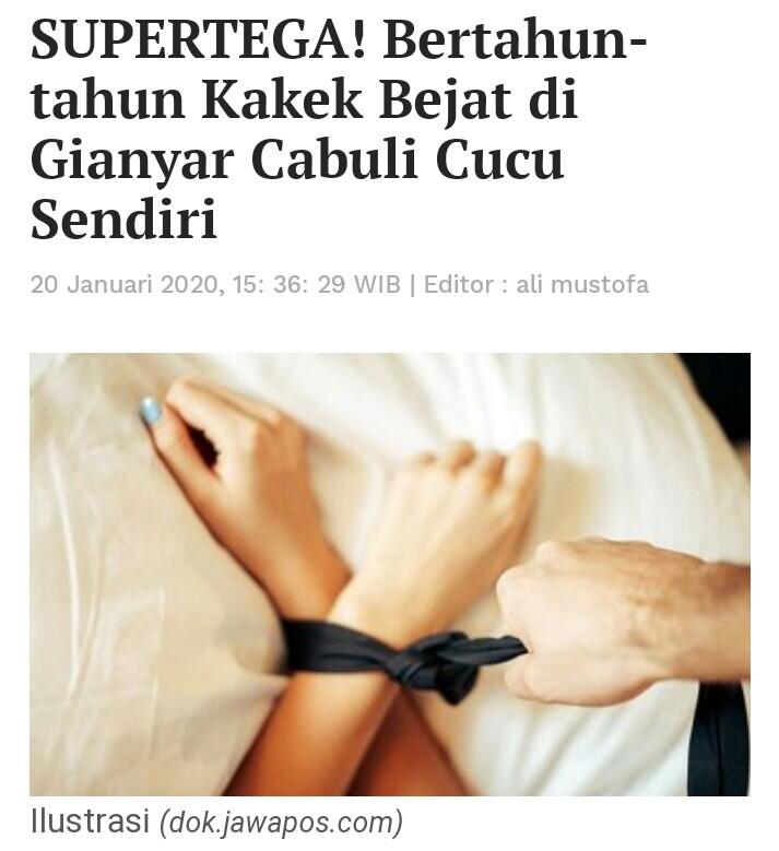 Ayah Perkosa Anak Perempuannya, Siapa Lagi Yang Harus Anak Percaya?