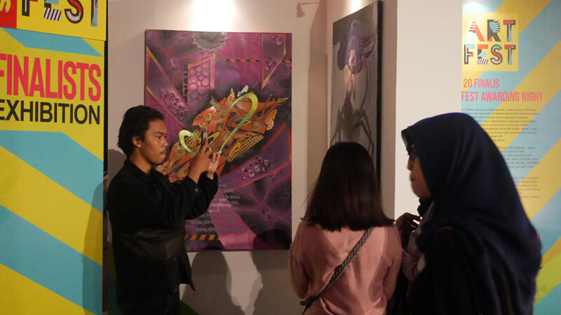 Ngintip Karya Anak Bangsa di Pameran Finalis Super Art Fest