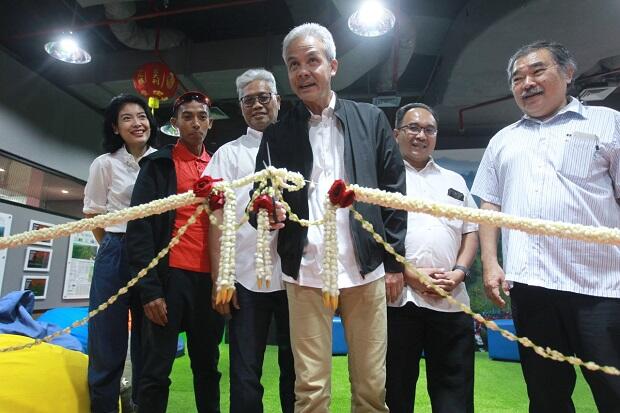 Gubernur Jateng Ganjar Pranowo Resmikan Borobudur Marathon Lounge