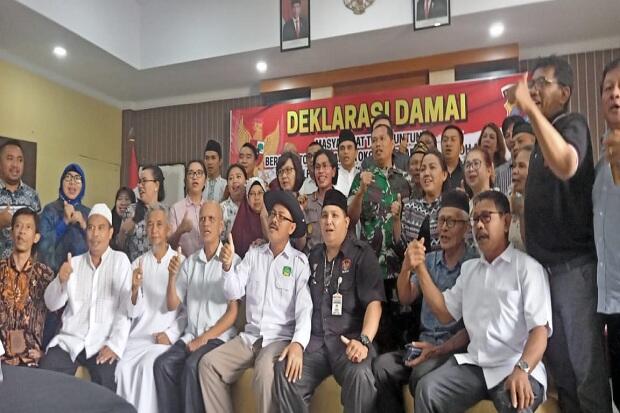 Pascaperusakan Tempat Ibadah, Deklarasi Damai Digelar di Minahasa Utara
