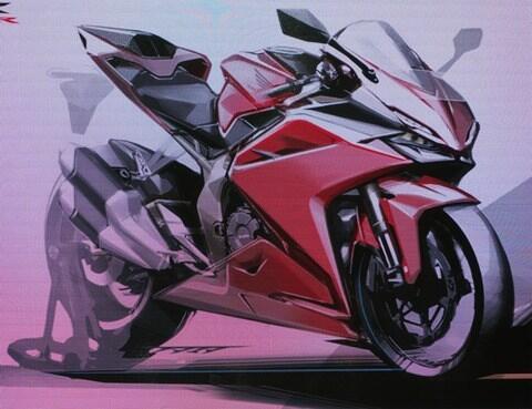 Penampakan Sketsa Honda CBR250RR Mesin V-Twin, Ini Yang Akan Lawan ZX25R?
