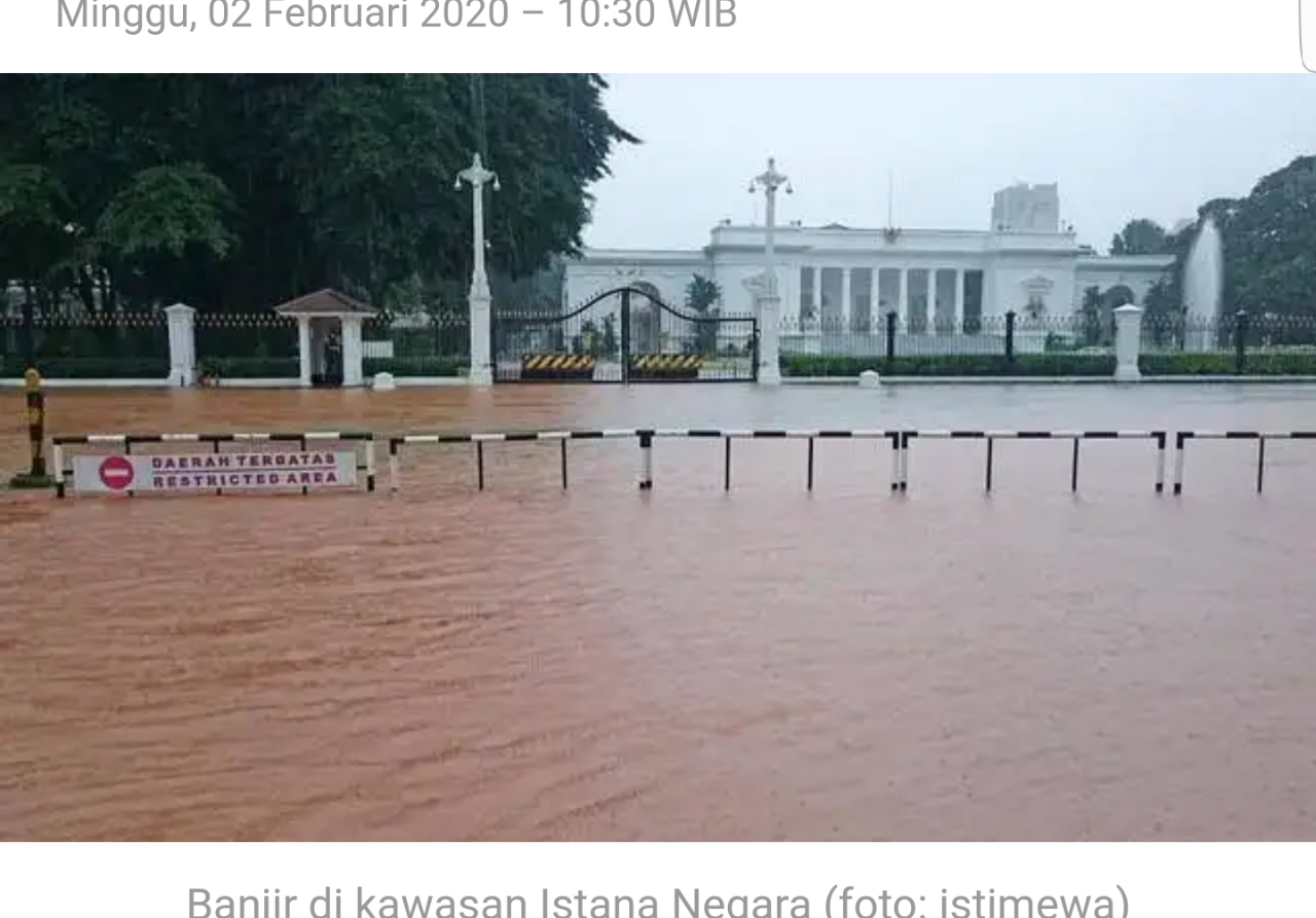 Hebatnya Gubernur Anies, Depan Istana Negara Makin Sering Kebanjiran