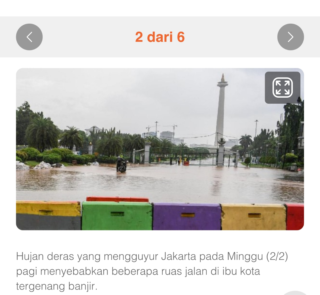 Hebatnya Gubernur Anies, Depan Istana Negara Makin Sering Kebanjiran