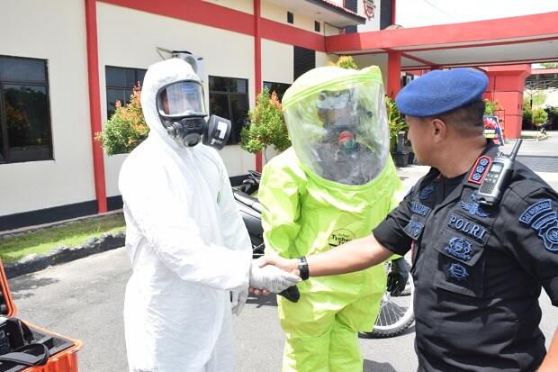 Siaga Corona, Brimob Polda Kepri Gelar Apel Alsus KBR