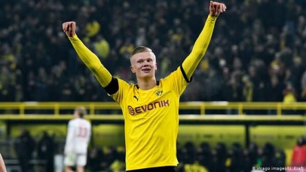 Dortmund Menang Telak, Erling Haaland dan Jadon Sancho Pecahkan Rekor