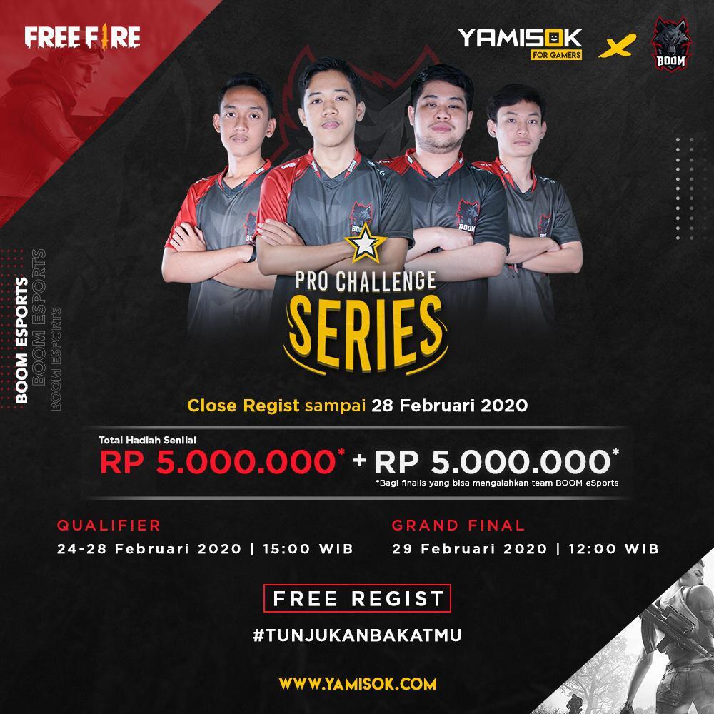 PANGGILAN UNTUK SELURUH PEMAIN FREE FIRE! DAFTAR SEKARANG DAN LAWAN TIM BOOM ESPORTS!