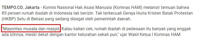 Musala di Minahasa Dirusak, Geramm Geruduk Rumah Ibadah Saksi Yehuwa