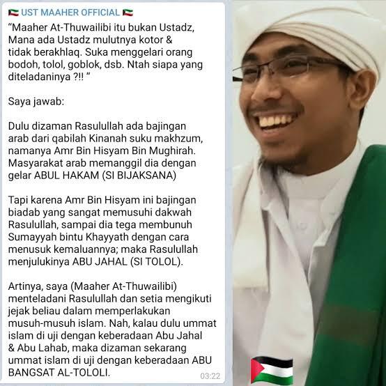 Ustad Maher At-Tuwailibi, Sering Hina Pemerintah &amp; Kiyai NU Ini Pun Kini Tak Berdaya