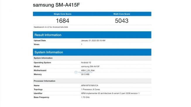 Terungkap Samsung Galaxy A41 Pakai Chipset MediaTek, Jadi Smartphone Murah?