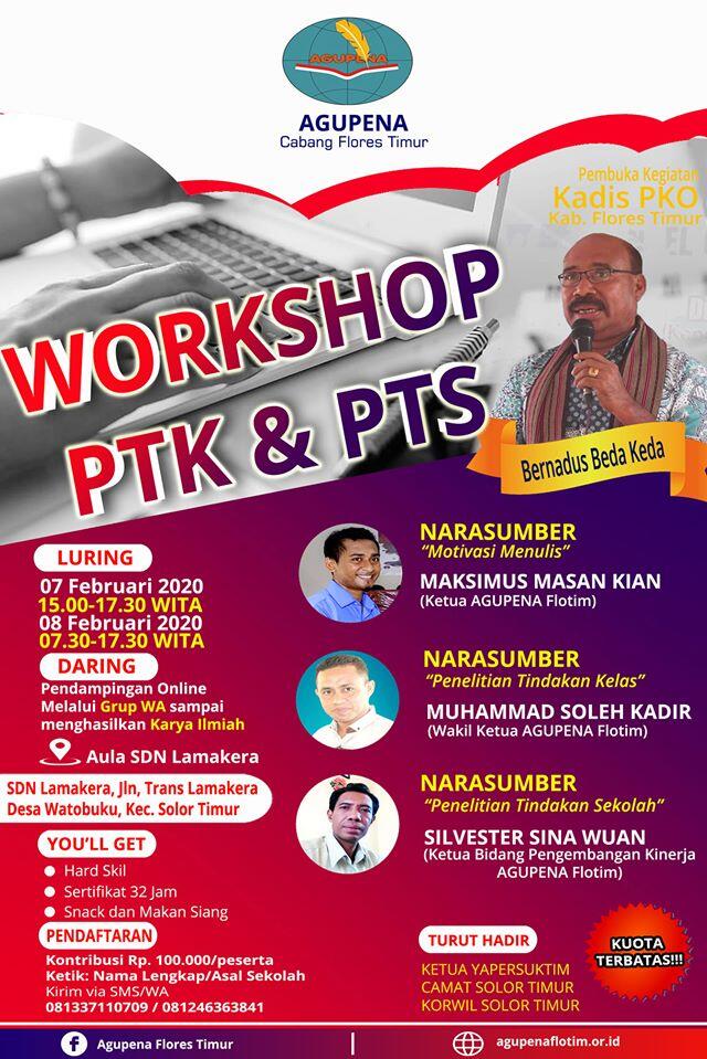 Agupena Flotim Gencar Gelar Workshop Penulisan PTK dan PTS