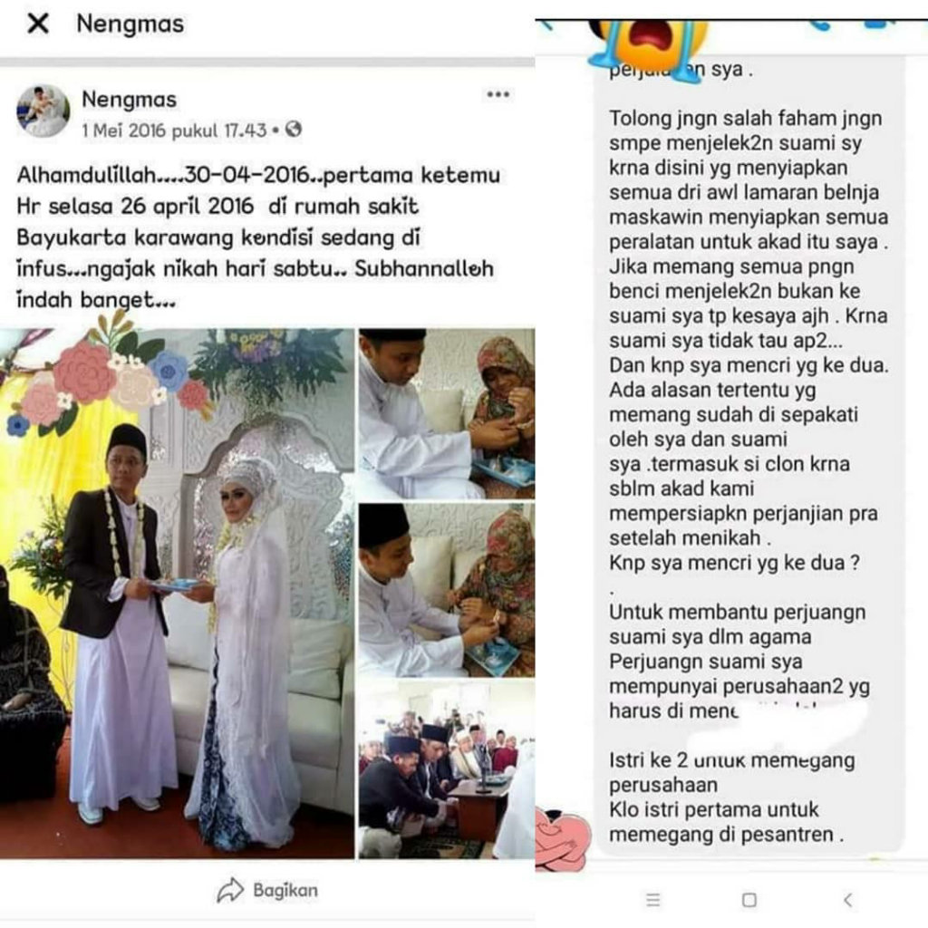 Istri Antar Suami Menikah Lagi, Ini Secuil Gosip Yang Beredar! 