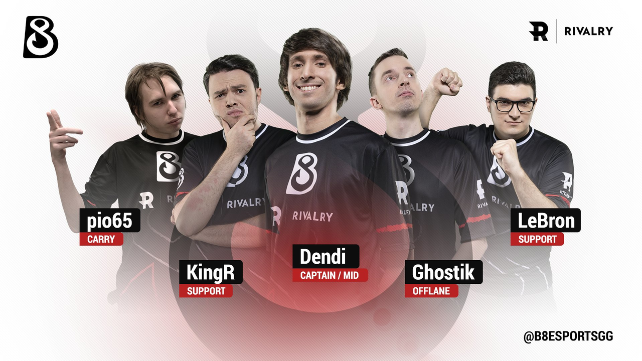 Ini Roster Lengkap Tim Dota2 B8 (Bait) Kepunyaan DENDI Si Dewa Pudge!