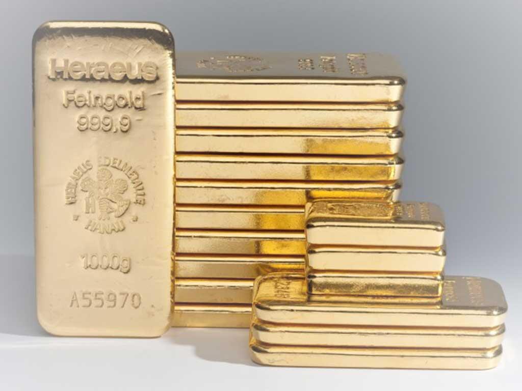 HARGA EMAS PERLAHAN BERKILAU MENJADI US$ 1.567,59 PER ONS TROI