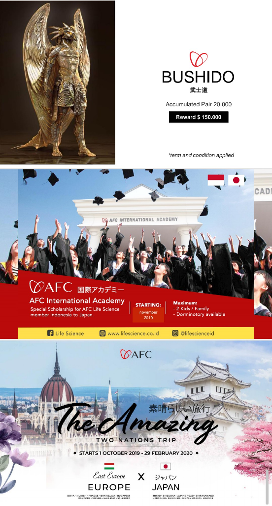 MARKETING PLAN AFC LIFE SCIENCE NETWORK - AFC WINNING TEAM 🇯🇵🇮🇩 +62852.7755.3117