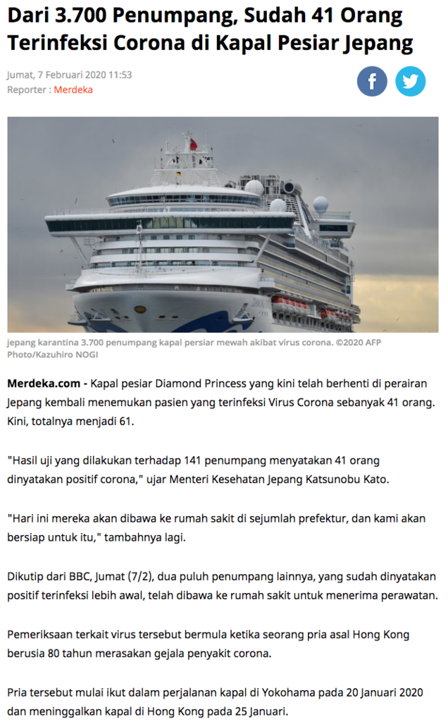 Prediksi Terawan Virus Corona Tak akan Lama Bertahan