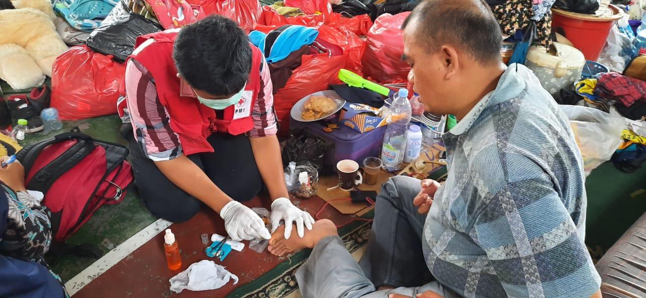 PMI Kota Tangerang Lakukan Pemeriksaan Kesehatan Paska Banjir di Periuk