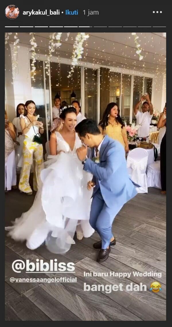 10 Momen Resepsi Pernikahan Vanessa Angel dan Bibi Ardiansyah di Bali