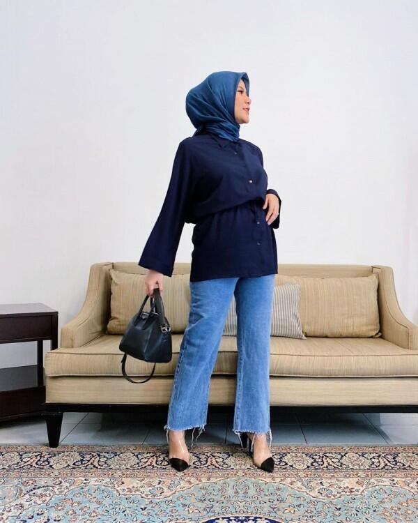 10 Style Hijab Modis dan Nyaman Dipakai Saat Hamil ala Cynthia Ramlan