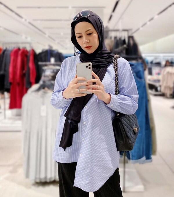 10 Style Hijab Modis dan Nyaman Dipakai Saat Hamil ala Cynthia Ramlan