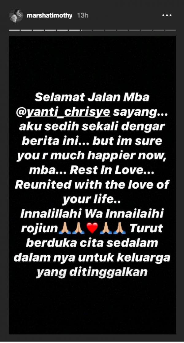 Meninggal Dunia, 7 Ucapan Duka Selebriti untuk Yanti Istri Alm Chrisye