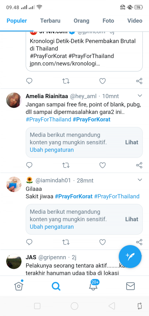 Penembakan Brutal di Thailand, #PrayForKorat Jadi Trending Topic