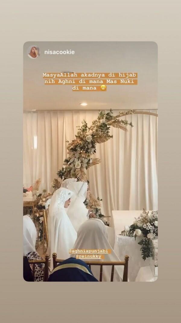 Sah! 10 Momen Akad Nikah Aghnia Punjabi dan Reinukky Abidharma