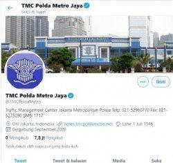 Akibat Beri Informasi Ini,Twitter TMCPoldaMetro Disindir Netizen Hingga Admin Ditegur