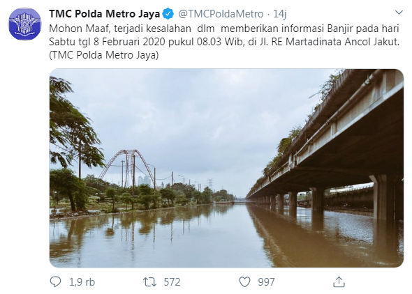 Akibat Beri Informasi Ini,Twitter TMCPoldaMetro Disindir Netizen Hingga Admin Ditegur