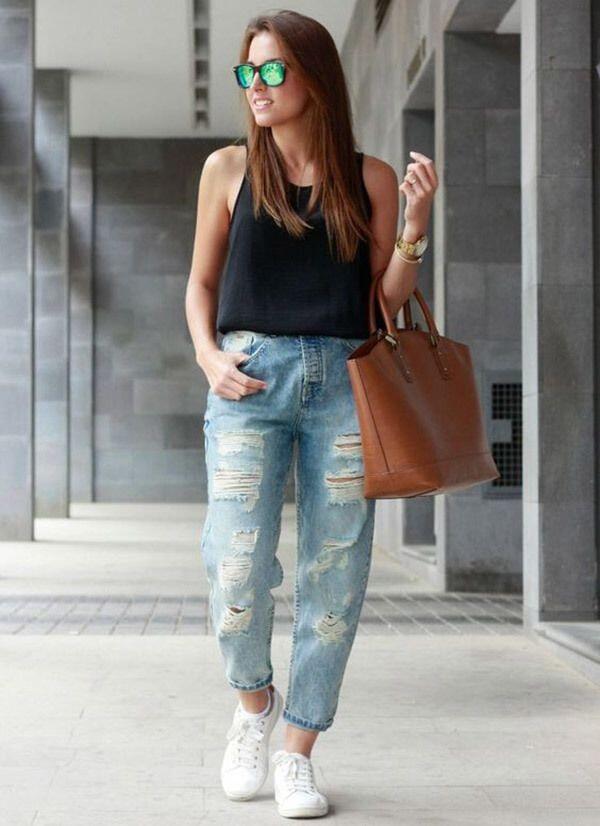 10 Ide OOTD Boyfriend Jeans Stylish Ini Mudah Banget Ditiru