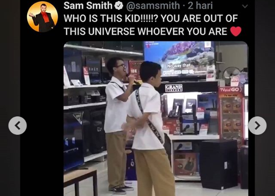 Suara Merdu Pemuda di Toko TV Gegerkan Warganet, Sam Smith Komentar di Twitter!