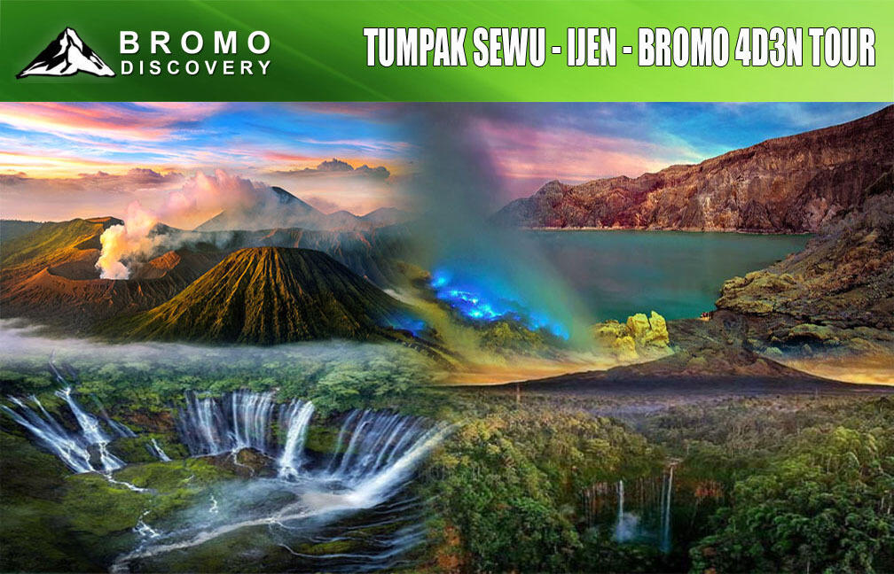 Tumpak Sewu Waterfall Ijen Bromo Tour 4D3N