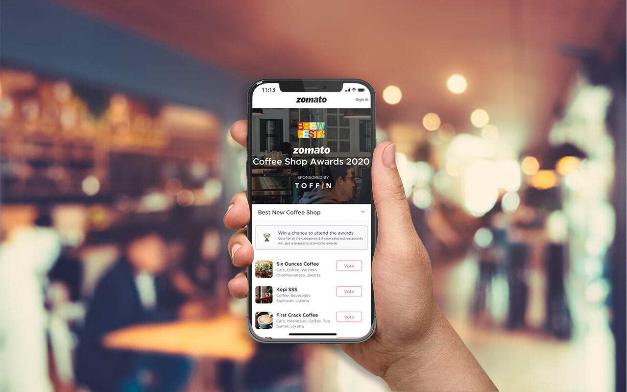 Apresiasi Coffee Shop di Jabodetabek Melalui Zomato Coffee Shop Awards 2020