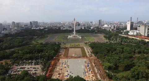 Monas Akan Dibangun Lintasan Balapan Permanen, Aspal Diklaim Kuat