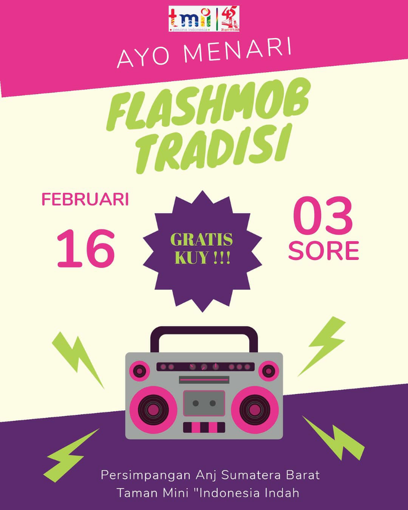 Acara Flashmob Tradisi 