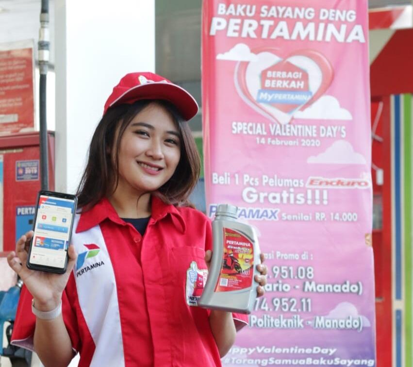 Meriahkan Valentine, Pertamina Gelar Program Baku Sayang Deng di Manado