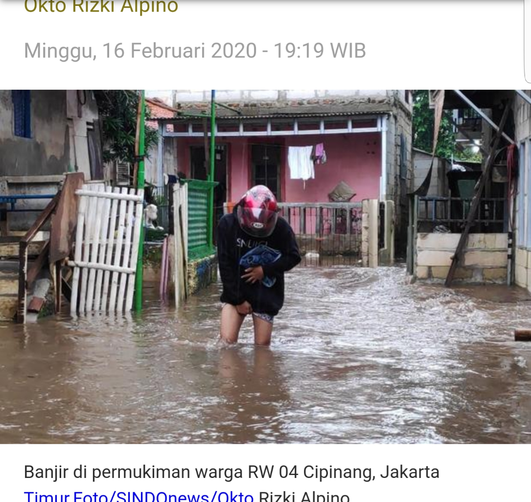 Hujan Guyur Jakarta Bikin Banjir 80 cm, Warga Cipinang Melayu Bersiap Mengungsi