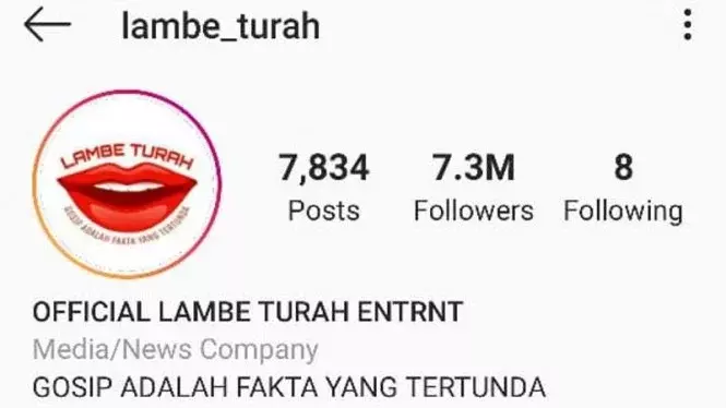 Hore, Akun Lambe Turah Muncul Lagi, Kok Muncul Pas Lucinta Luna Ketangkep Yah
