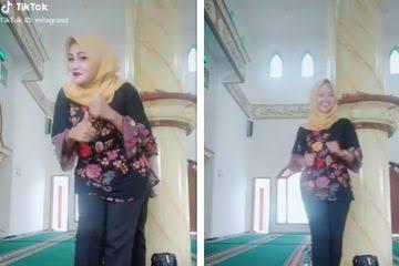Viral! Video ibu-Ibu Joget Di Masjid, Waduh Heboh Banget Dah Gan