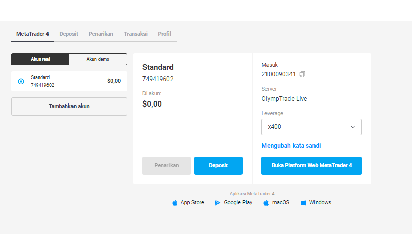 Olymp Trade MT4 - Platfrom trading terbaru Olymp Trade