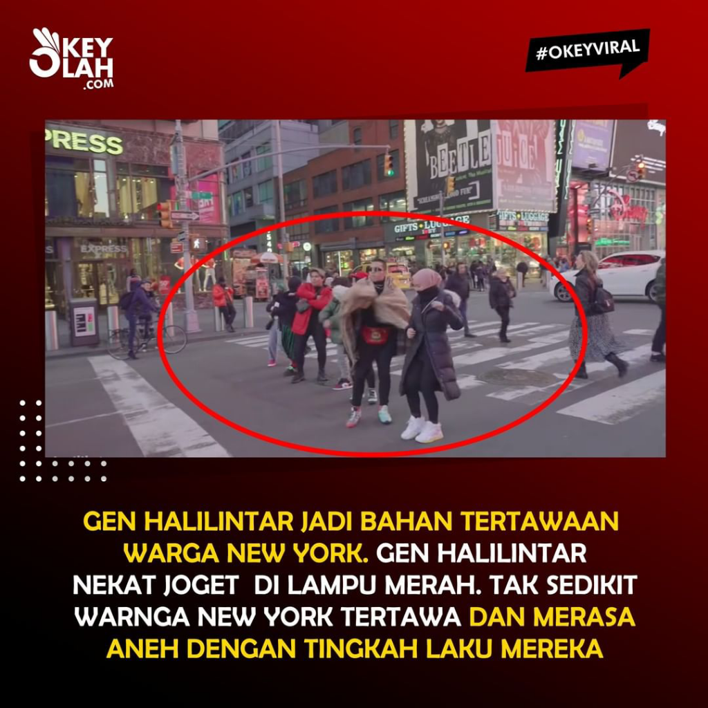 Joged di Depan Lampu Merah, Gen Halilintar ditertawakan Warga New York! Pendapatmu?