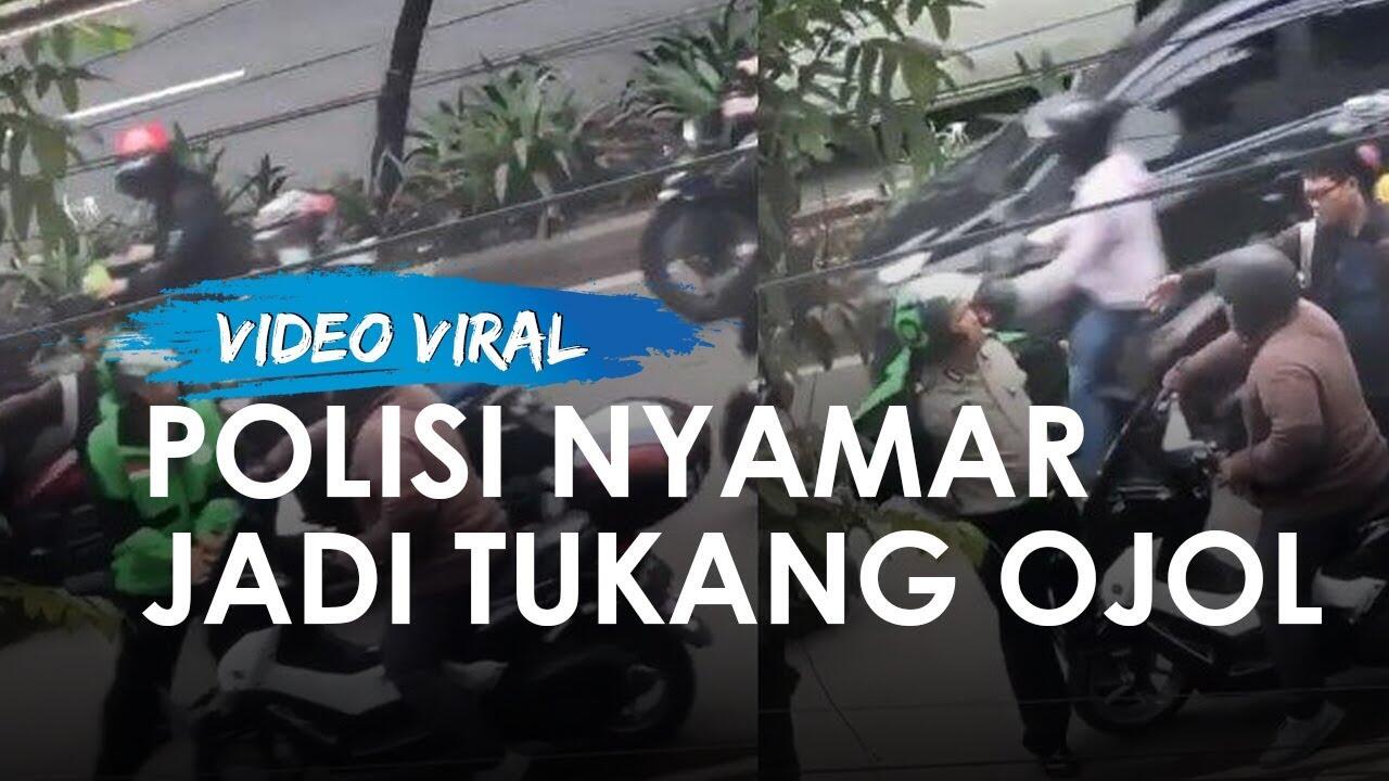 Polisi Nyamar Jadi Ojol Taunya Kapospol, Tadinya Di Lawan Ehh... Malah Diem Deh