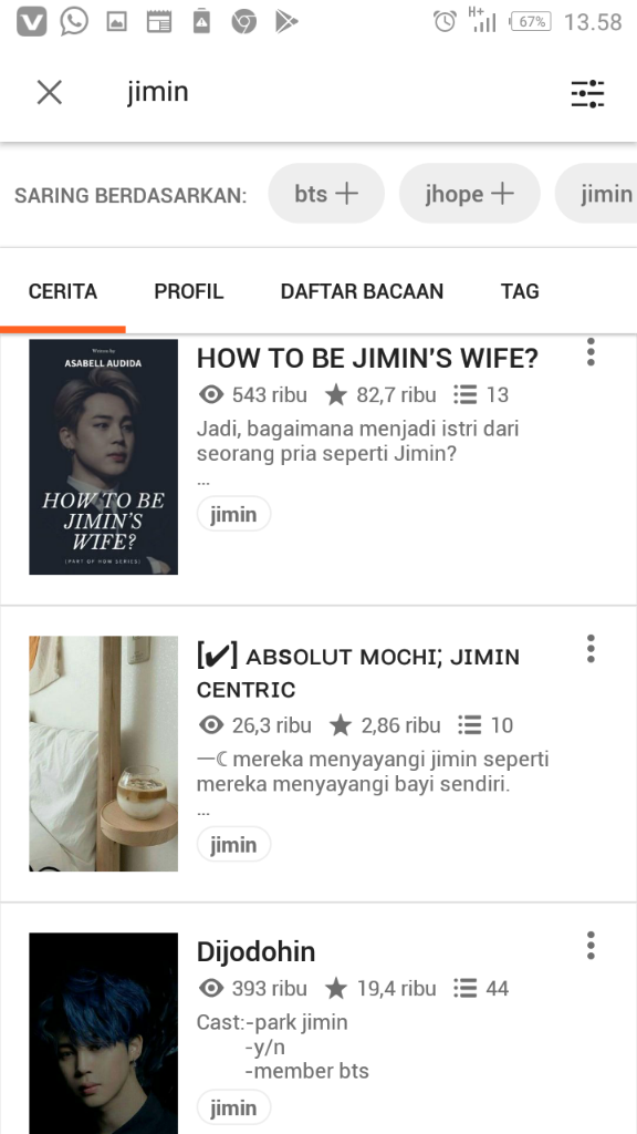 Inilah Beberapa Artis yang Namanya di Gunakan Dalam Tokoh Serial Wattpat